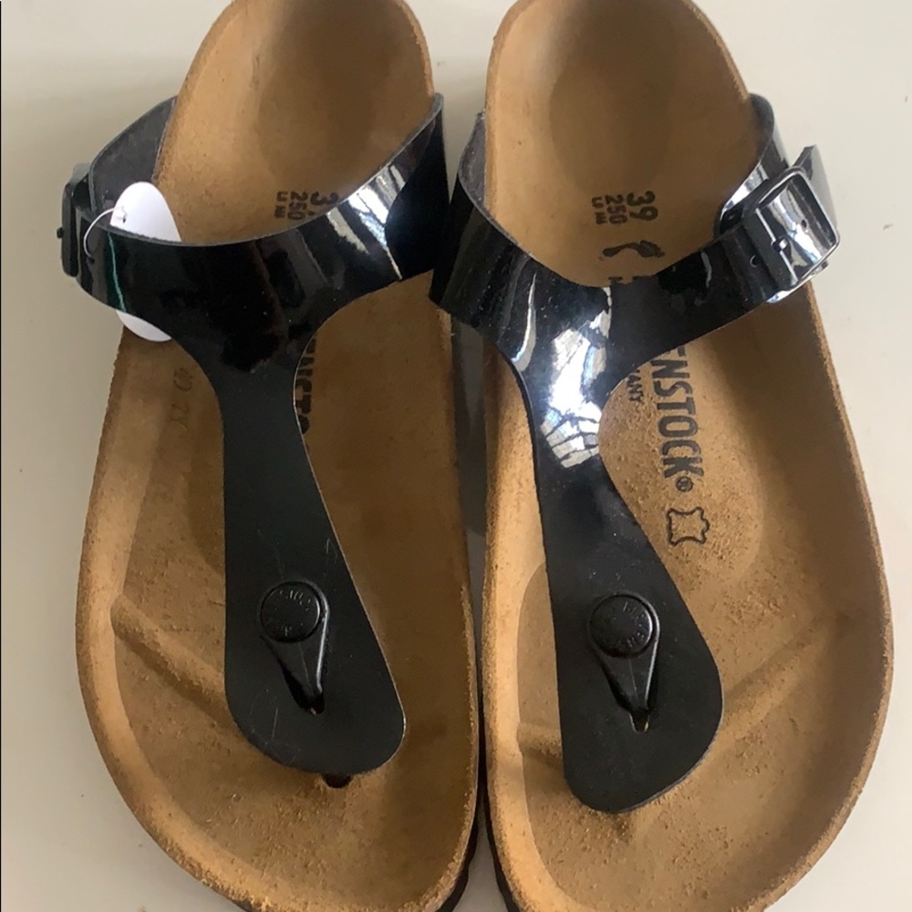 Birkenstock Women’s Gizeh Birko-Flor Patent Sandal